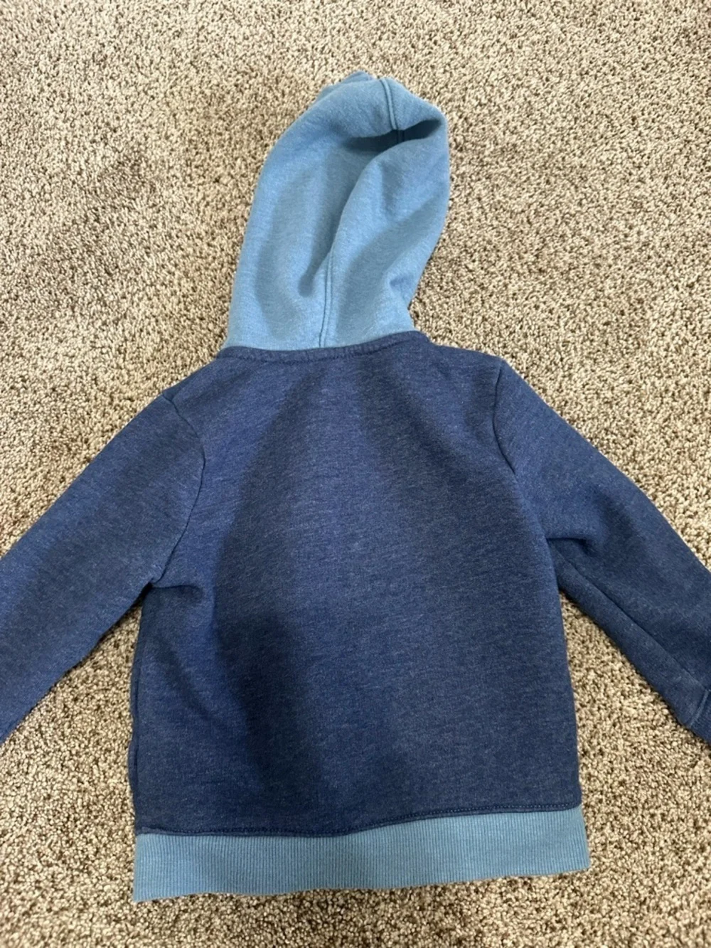 Cat & Jack Navy and Light Blue Zip-Up Hoodie